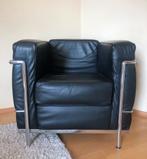 Set: Le Corbusier 2-zitsbank en 2x fauteuils replica, Ophalen, Zo goed als nieuw, 75 tot 100 cm, Leer