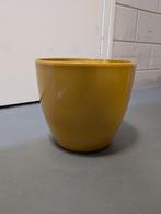 Okergele plantenpot 28cm, Rond, Tuin, Zo goed als nieuw, Minder dan 40 cm