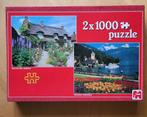 2x 1000st Landschap puzzels, Gebruikt, 500 t/m 1500 stukjes, Legpuzzel, Ophalen