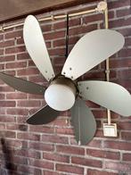Vintage Plafondventilator met Licht, Ophalen, Gebruikt, Metaal, Minder dan 50 cm