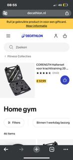 Decatlon home workout halterset, Ophalen of Verzenden, Zo goed als nieuw, Halterset