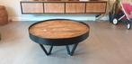Salontafel industrieel, Huis en Inrichting, Tafels | Salontafels, Ophalen, 50 tot 100 cm, Rond, 50 tot 100 cm