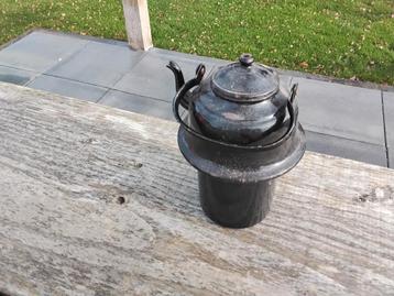 Vintage Zwarte Theepot - Zakketel beschikbaar voor biedingen