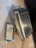 Chaving dish, Huis en Inrichting, Ophalen of Verzenden, Zo goed als nieuw, Rvs, Overige typen