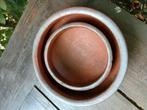 Terracotta schalen., Tuin en Terras, Bloempotten, Ophalen, Gebruikt, Rond, Minder dan 25 cm