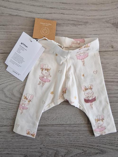 Glitter broekje Name it broekje pasen legging newborn, Kinderen en Baby's, Babykleding | Maat 50, Zo goed als nieuw, Meisje, Broekje