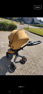 Stokke kinderwagen met accessoires, Ophalen of Verzenden, Zo goed als nieuw, Kinderwagen, Verstelbare duwstang
