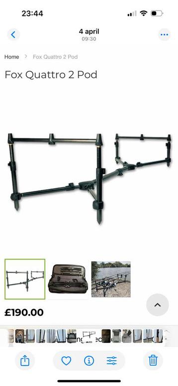 Fox Quattro rod pod zgan beschikbaar voor biedingen