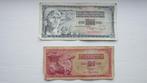 100 en 1000 Joegoslavië Dinar, Ophalen of Verzenden, Joegoslavië, Los biljet
