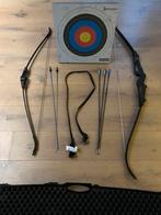 Complete Boogschietset met Doelwit en Koffer, Sport en Fitness, Handboogschieten, Ophalen, Zo goed als nieuw, Recurveboog