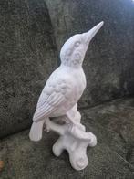 Mooi oud genummerd biscuit porselein beeldje van vogel, Verzamelen, Ophalen of Verzenden, Gebruikt, Dier