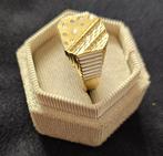 💎💎Goud ring 14k gediamanteerd 💎💎, Heer, Nieuw, Ophalen of Verzenden, Goud