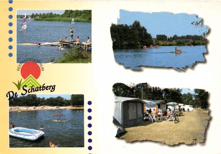 Rekreatiecentrum De Schatberg, Sevenum - 4 afb - gelopen, Verzamelen, Ansichtkaarten | Nederland, Gelopen, Noord-Brabant, Voor 1920