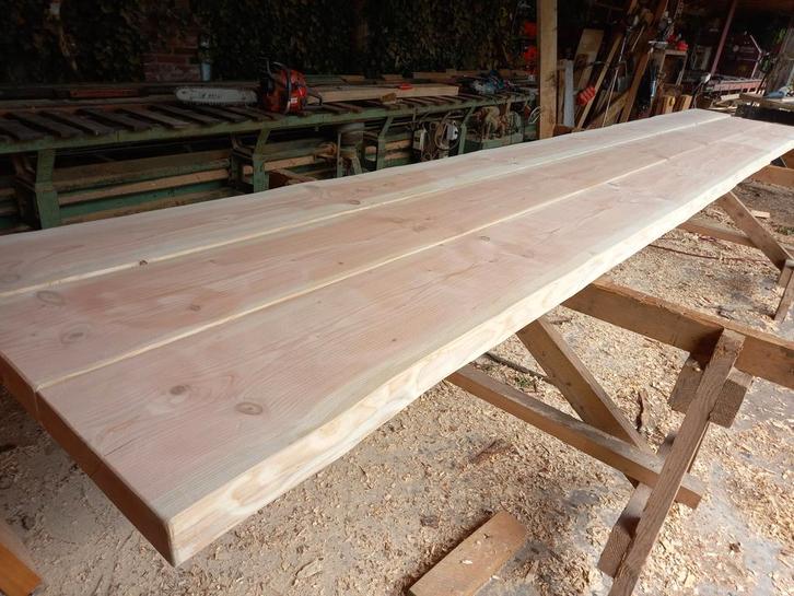 Douglas Houten Tafelblad - 6m Lang, Doe-het-zelf en Verbouw, Hout en Planken, Nieuw, Plank, Overige houtsoorten, 300 cm of meer