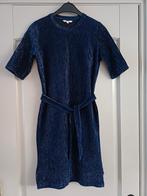 WE Meiden feestjurk 158/164 donkerblauw met zilver glitter, Kinderen en Baby's, Kinderkleding | Maat 158, WE, Zo goed als nieuw