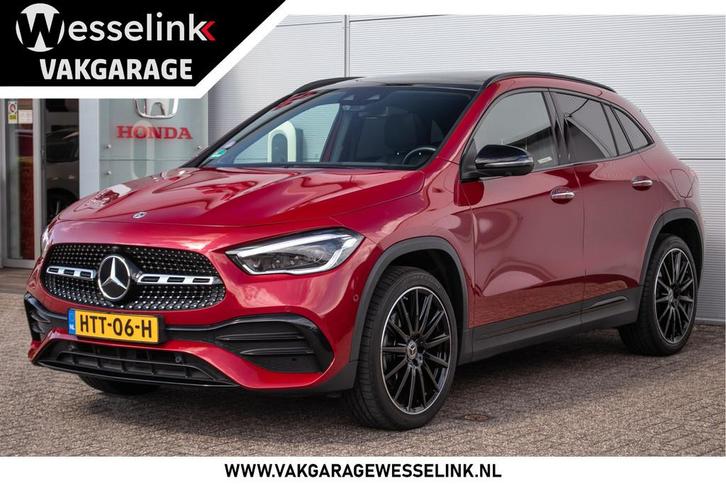 Mercedes-Benz GLA 250e AMG Line Pano dak | Leer | Ad. cruise, Auto's, Mercedes-Benz, Te koop, GLA, 360° camera, ABS, Achteruitrijcamera