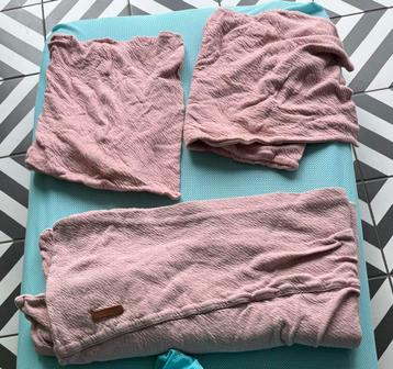 Roze dekenhoes Little Dutch 3x en katoenen deken 120x80 beschikbaar voor biedingen
