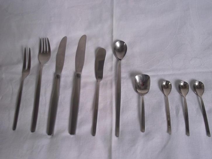 16 stuks Sola Elite bestek Prelude RVS 1960-1970 per stuk, Antiek en Kunst, Antiek | Bestek, Ophalen of Verzenden