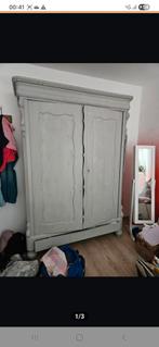 Vintage Grote biedemijer meidenkast. Hang en leg, Huis en Inrichting, Kasten | Kledingkasten, Ophalen, Gebruikt