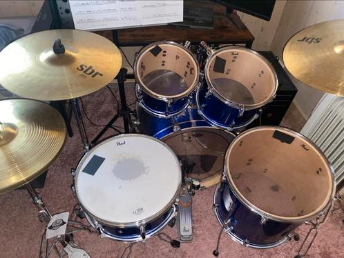 Pearl Drumkit Full Set voor beginners, Muziek en Instrumenten, Drumstellen en Slagwerk, Zo goed als nieuw, Pearl, Ophalen