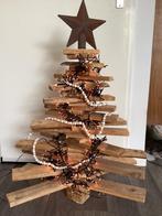 Alternatieve kerstboom ruw hout planken LED licht piek ster, Ophalen