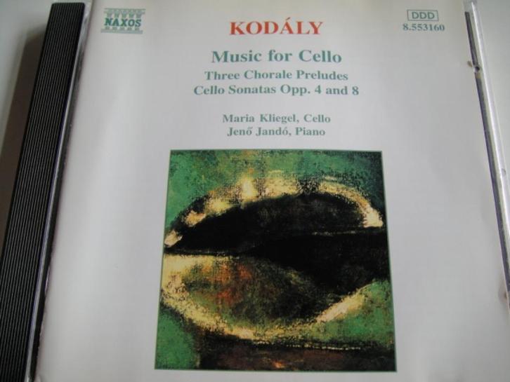 KODALY Music for cello CD KLIEGEL NAXOS, Cd's en Dvd's, Cd's | Klassiek, Gebruikt, Kamermuziek, Ophalen of Verzenden