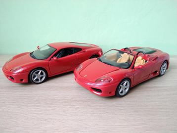 Ferrari 360 Modena /  Spider Hot Wheels set  1:18 beschikbaar voor biedingen