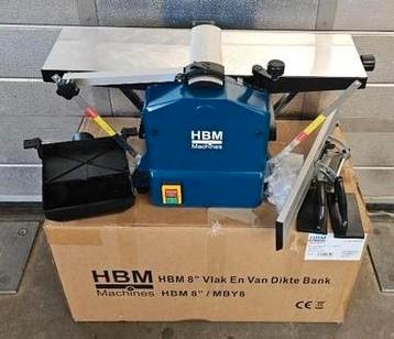 HBM 8 inch vlak- en vandiktebank – 1250W - 200 mm - 230 volt beschikbaar voor biedingen