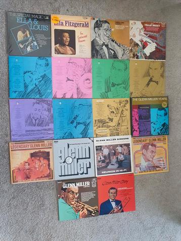 20 x Jazz LP's: Glenn Miller, Tommy Dorsey, Benny Goodman beschikbaar voor biedingen
