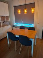 Eethoek met 4 stoelen, Huis en Inrichting, Tafels | Eettafels, Ophalen, Gebruikt, 100 tot 150 cm, Scandinavisch