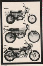 Retro reclame 1973 Suzuki brommer RV125 TS185 RE5 RV50, Verzenden, Overige typen
