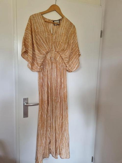 Zomerjurk maxi dress T1 mt S/M  Gold&Silver nieuw viscose, Kleding | Dames, Jurken, Zo goed als nieuw, Beige, Onder de knie, Ophalen of Verzenden
