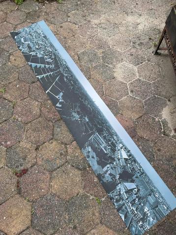 Panorama Amsterdam Zwartwit 190x35cm beschikbaar voor biedingen