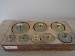 Weegschaal gewichten platte nr16, Antiek en Kunst, Antiek | Gereedschap en Instrumenten, Ophalen of Verzenden