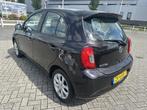 Nissan Micra 1.2 Connect Edition Bluetooth Cruise Climate, Euro 5, Stof, Gebruikt, Zwart