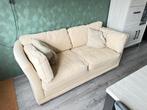 Beige tweezitsbank - comfortabel, Ophalen, Gebruikt, 150 tot 200 cm, Tweepersoons