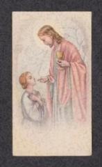 Bidprentje Baardwijk Communie Tini Lommers 1944., Ophalen of Verzenden, Bidprentje