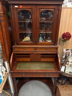 Antiek secretaire met vitrinekast, Ophalen, Gebruikt
