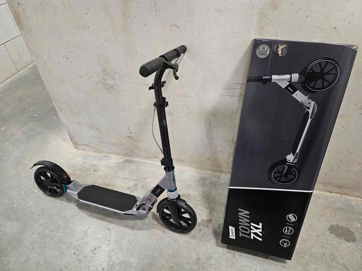 Oxelo Town 7XL adult step scooter - grey, Fietsen en Brommers, Steps, Zo goed als nieuw, Gewone step, Ophalen