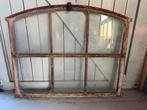 Mooi groot gietijzeren stalraam antiek deels te openen, Doe-het-zelf en Verbouw, Glas en Ramen, Ophalen, Gebruikt, 80 tot 120 cm