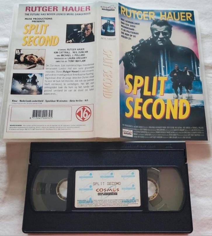 Rutger Hauer Split Second VHS SciFi, Cd's en Dvd's, VHS | Film, Gebruikt, Actie en Avontuur, Alle leeftijden, Ophalen of Verzenden