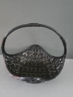 Verzilverd gevlochten mandje, Ophalen of Verzenden