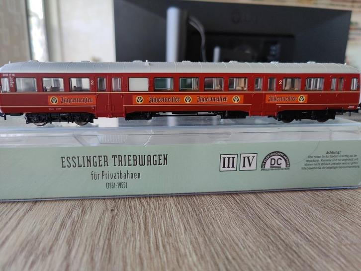 H0 Brekina - SWEG VT104 Esslinger triebwagen Jägermeister, Hobby en Vrije tijd, Modeltreinen | H0, Nieuw, Locomotief, Gelijkstroom