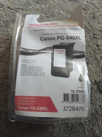 Canon PG-540XL 21ml, zwart, cartridge, printer inkt beschikbaar voor biedingen