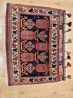 Vintage handgeknoopt perzisch tapijt afshar 62x74, Info@SlatsAntiek.nl, 50 tot 100 cm, Perzisch, Rechthoekig