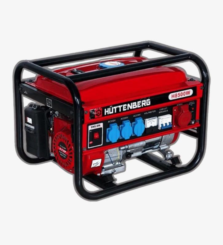 Huttenberg h8500 W stille generator, Doe-het-zelf en Verbouw, Aggregaten, Nieuw, Benzine, Minder dan 5 kVA, Ophalen of Verzenden
