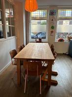 Tafel eikenhout 220 x 100, Huis en Inrichting, Ophalen, 100 tot 150 cm, Eikenhout, 200 cm of meer