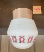 Retro / Vintage Plafonnière nr 06, Ophalen of Verzenden, Gebruikt, Glas