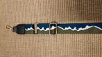 Nieuwe brede schouderriem voor tas groen/wit/donkerblauw, Ophalen of Verzenden, Nieuw, Blauw