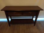 Side table donker eiken, Huis en Inrichting, Tafels | Sidetables, Ophalen, Rechthoekig, Eikenhout